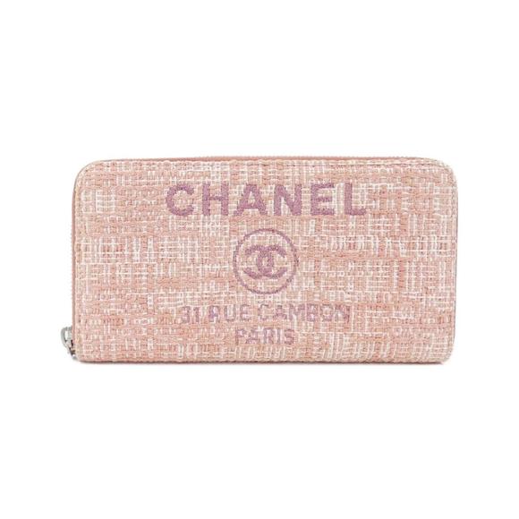 CHANEL Pink Deauville Wallet - Picture 1 of 6